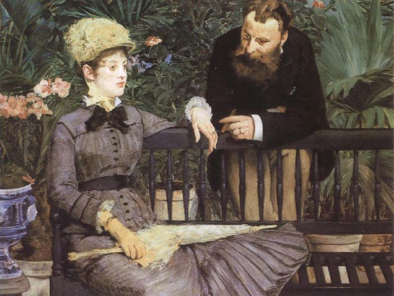 Edouard Manet In the Conservatory oil painting image